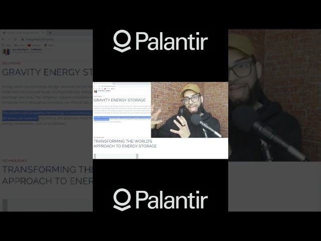 One of Palantir's Investments In Energy Vault