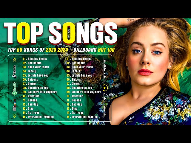 Adele, Maroon 5, Rihanna, Ed Sheeran, Bruno Mars, The Weeknd, Dua Lipa - Billboard Hot 100