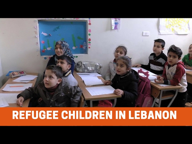 A school that helps children escaping war in Syria