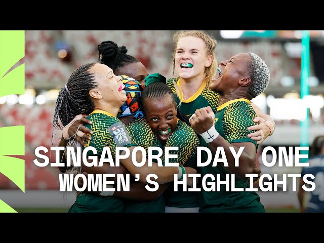 Historic wins for South Africa and Japan | HSBC SVNS Singapore Day One Women's Highlights