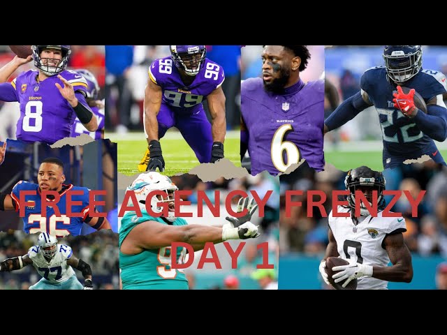 NFL FREE AGENCY FRENZY DAY 1 RECAP (2024)