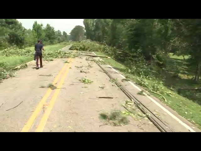 First look at damage in Red Oak, NC after tornado touches down