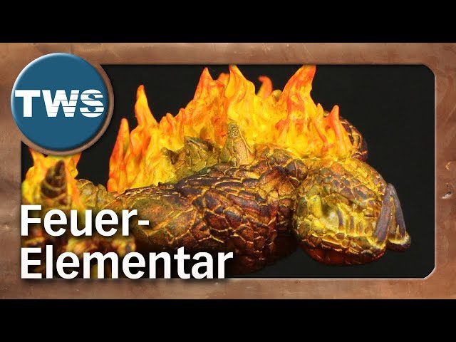 Tutorial: Feuerelementar bemalen / how to paint fire elemental (Summoners, Tabletop-Miniaturen, TWS)