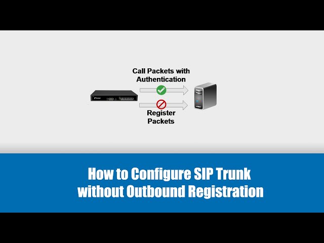 How to Configure SIP Trunk Without Outbound Registration (Enable the subtitle)