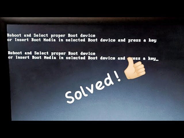 Reboot and Select Proper Boot Device || Windows Starting Problem SOLVED !👍🏻 || #pc #problem #solve