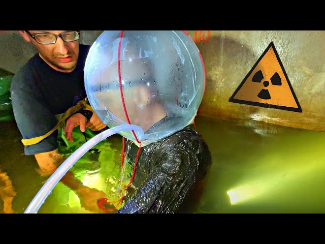 Stalkers penetrated in a DIY SCUBA under the Chernobyl power unit ☢ Fell into radioactive water