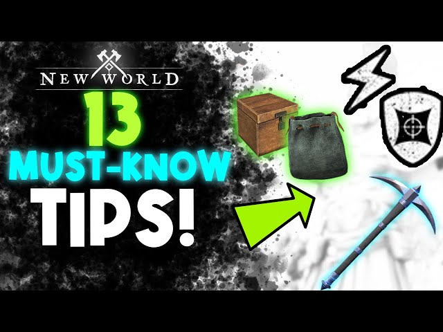 13 New World BEGINNER Tips To Make Your Life Easier!