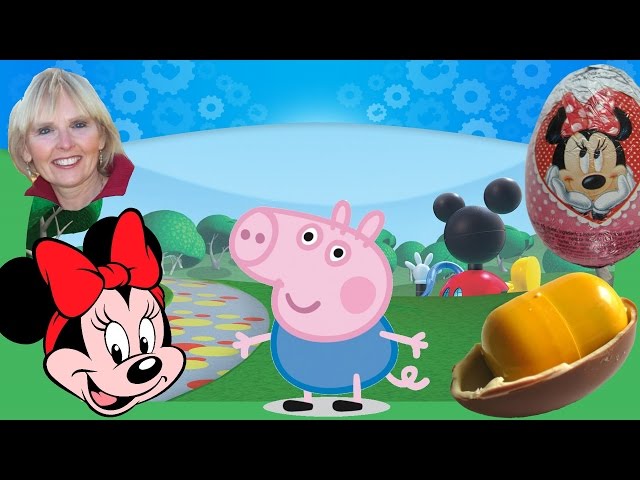 ♥♥ 5 Surprise Eggs: Hello Kitty, Disney Princess, Kinder Joy, Minnie Mouse, and Peppa Pig