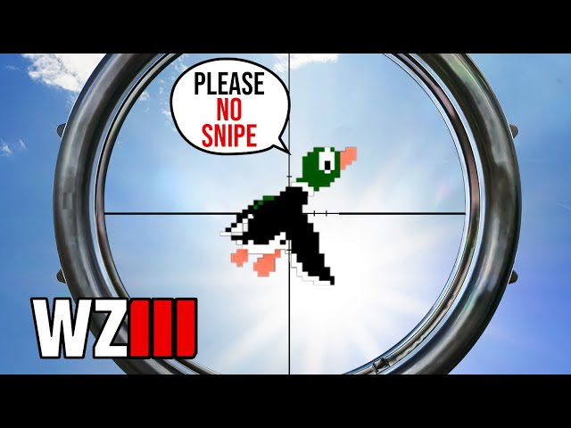 Warzone 3 Solo Sniping is like Duck Hunt