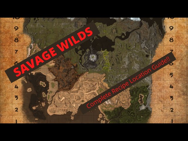 Conan Exiles: Savage Wilds Complete Recipe location Guide with Admin Teleport Codes!!!