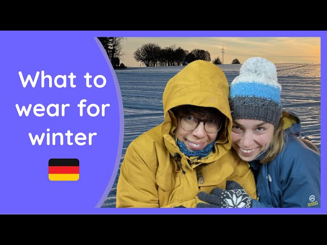 What to WEAR for German winters [so you don't FREEZE] 🥶