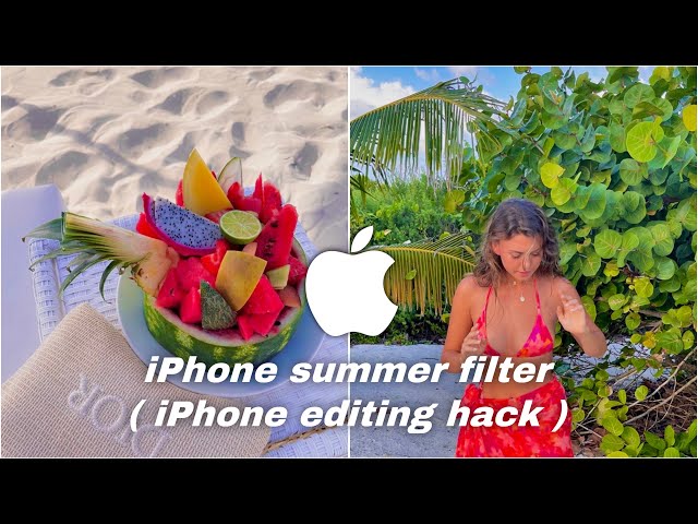 iPhone summer filter | Iphone camera roll Edit | New iphone Editing hack | iPhone filter