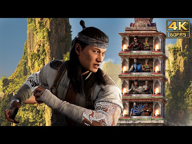 Mortal Kombat 1 (PS5) LIU KANG Klassic Towers "Very Hard" Gameplay @ 4K 60ᶠᵖˢ ✔
