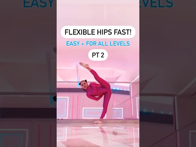 How to get Flexible Hips FAST + EASY! 2 🩷 #flexibility #stretching #yoga