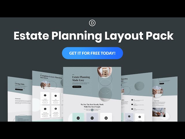 Get a FREE Estate Planning Layout Pack for Divi