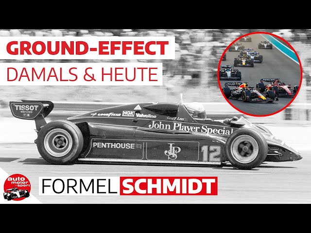 Ground-Effect-Autos im Wandel der Formel-1-Geschichte | Formel Schmidt 2024