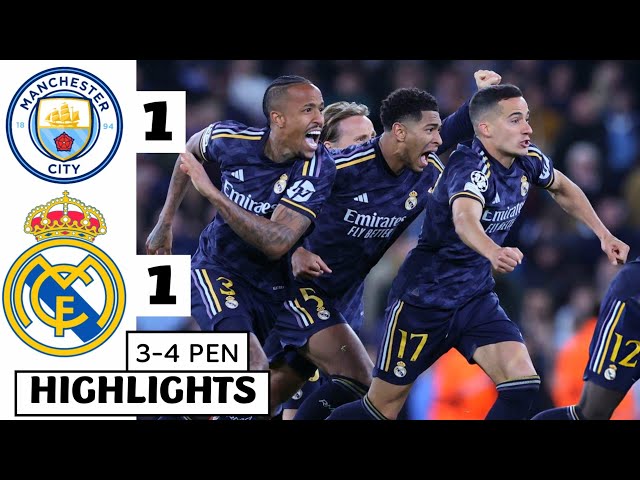 ⚪️Manchester City vs Real Madrid (1-1) HIGHLIGHTS: Rodrygo & De Bruyne GOALS | FULL PENALTY-SHOOTOUT