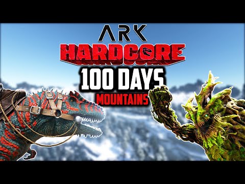 I Survived 100 Days in Hardcore Ark Modded Mountains... Here's What Happened