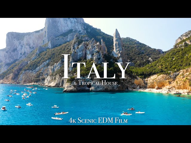 Italy & Tropical House Mix - 4K Scenic Film With EDM Music