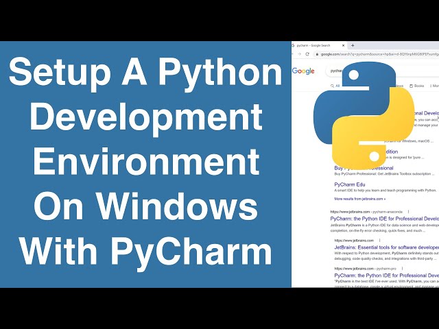 Setup A Python Development Environment On Windows With PyCharm | Python Tutorial