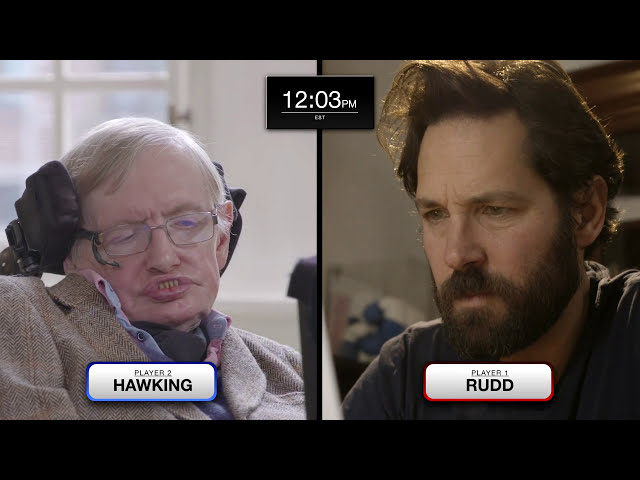 Paul Rudd explores the Quantum Realm with Stephen Hawking