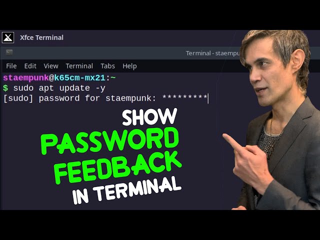 Show Password Feedback in Linux Terminal