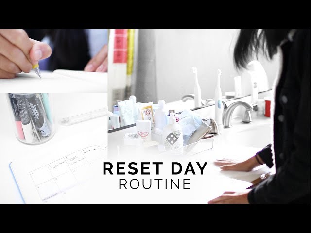 reset day routine ✨ cleaning, organization, self care