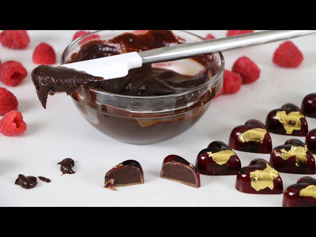 Raspberry Ganache Chocolate Filling Recipe | Truffle Recipe