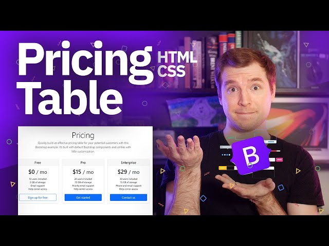 Pricing Table HTML CSS | Bootstrap 5
