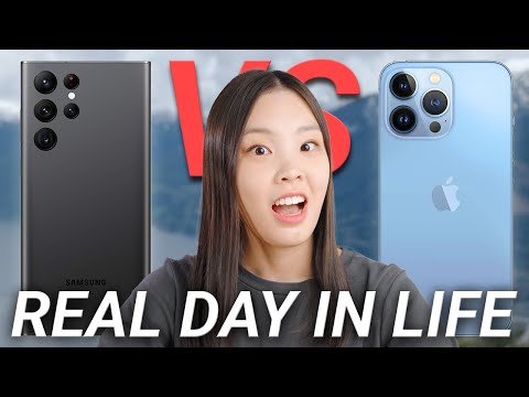Galaxy S22 Ultra vs iPhone 13 Pro - REAL Day In Life | Camera & Battery Test