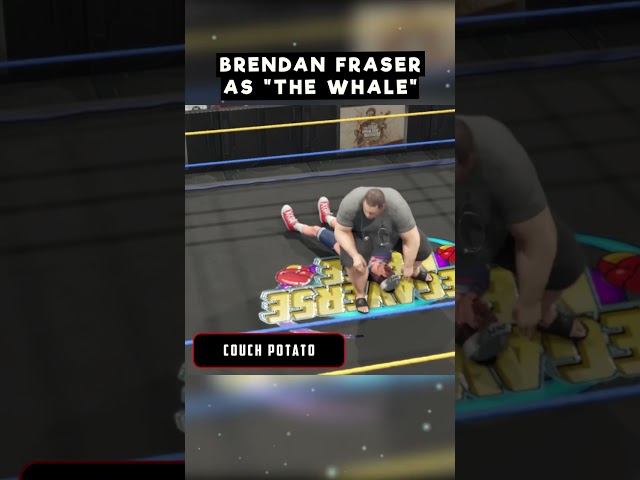 Brendan Fraser as The Whale in WWE 2K23!