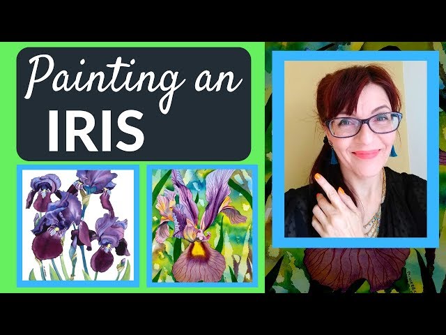 How to Paint an Iris Flower in Watercolor