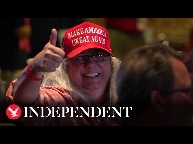 Watch again: Hundreds of Trump supporters gather in Florida after indictment of ex-president