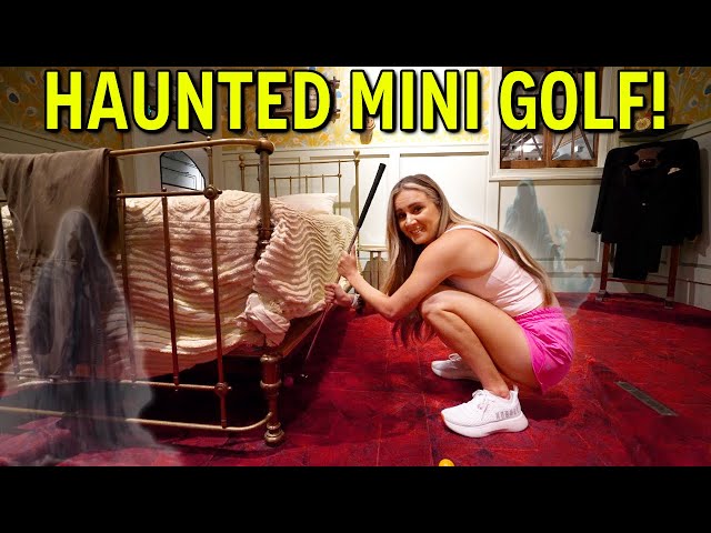We Played Mini Golf in a HAUNTED Abandoned Hotel!