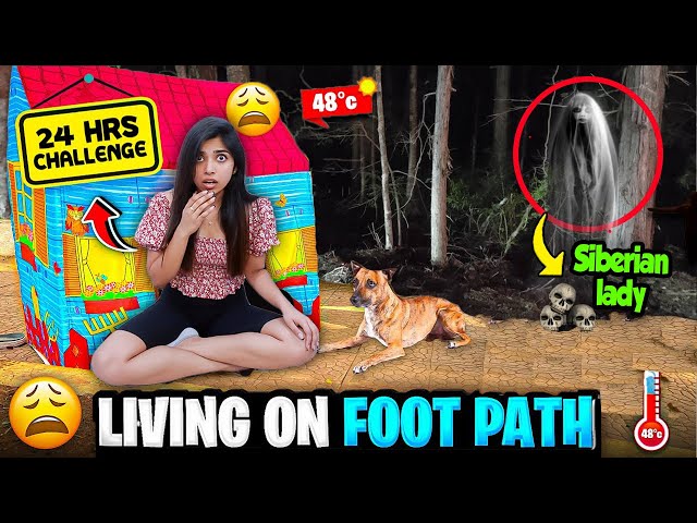Extreme Living On Streets For 24 Hours 😩🤒 *GONE HAUNTED*
