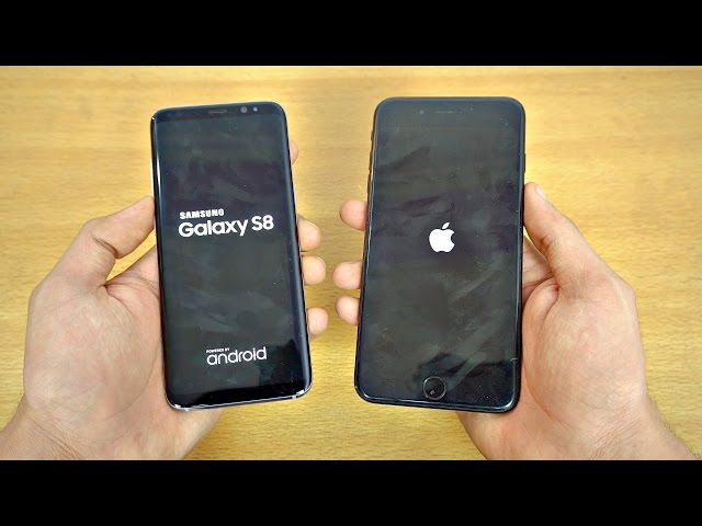 Samsung Galaxy S8 vs iPhone 7 Plus - Speed Test! (4K)