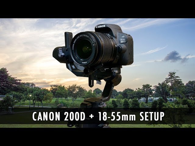 DJI Ronin SC: Canon 200D + EF-S 18-55mm Setup