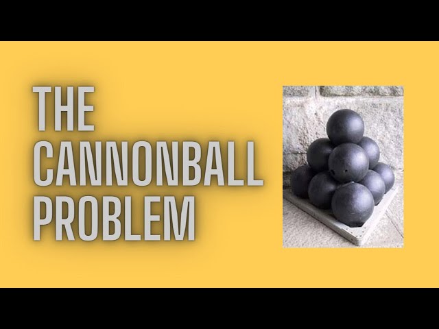 The cannonball problem