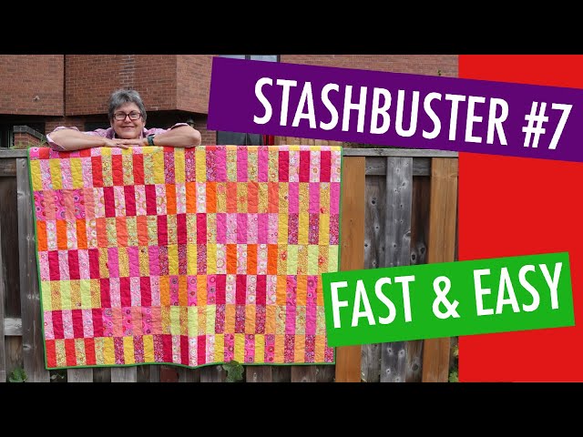✂️ 👍  STASHBUSTER #7 - FREE FAST, EASY QUILT PATTERN - FAT QUARTER FRIENDLY