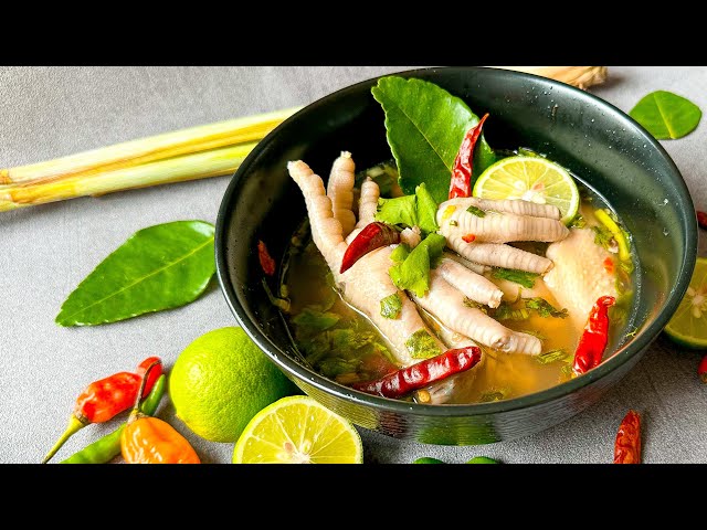 Thai Spicy Chicken Feet Soup - Super Teen Gai | Thai Girl in the Kitchen