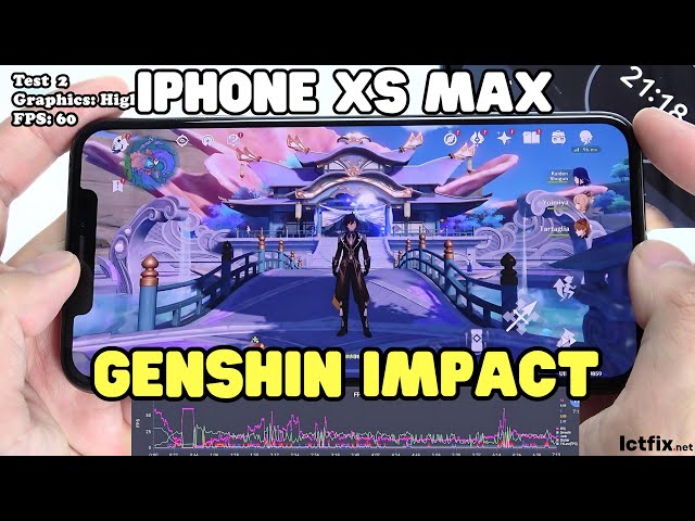 iPhone Xs Max Genshin Impact Gaming test | Apple A12 Bionic