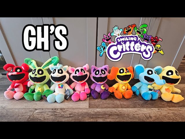 New Full Set of Official GH's Smiling Critters Plushies!