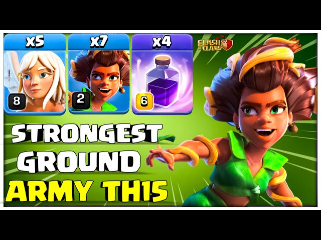 Th15 Strongest Ground Attack! Th15 Queen Charge Root Rider Attack Strategy | Clash of Clans