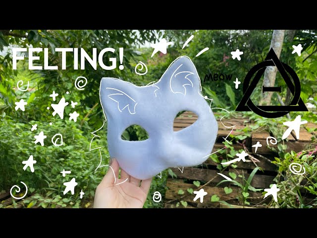 HOW to SMOOTHLY Felt a Therian Cat Mask With NO WRINKLES! + MASK GIVEAWAY {Step by Step Tutorial} 🐾