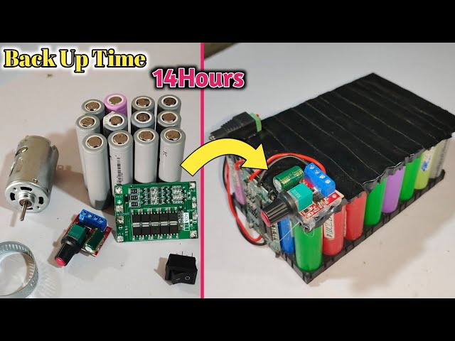 Amazing Way To Make a Lithium Ion Battery Pack Using Dc Motors And Circuits
