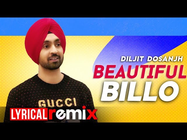 Beautiful Billo (Lyrical Remix) | Diljit Dosanjh | Latest Punjabi Songs 2020 | Speed Records