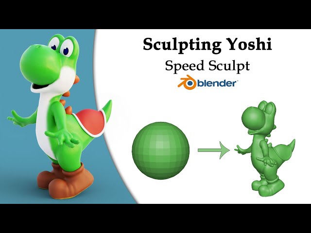 Blender Speed Sculpt - Yoshi