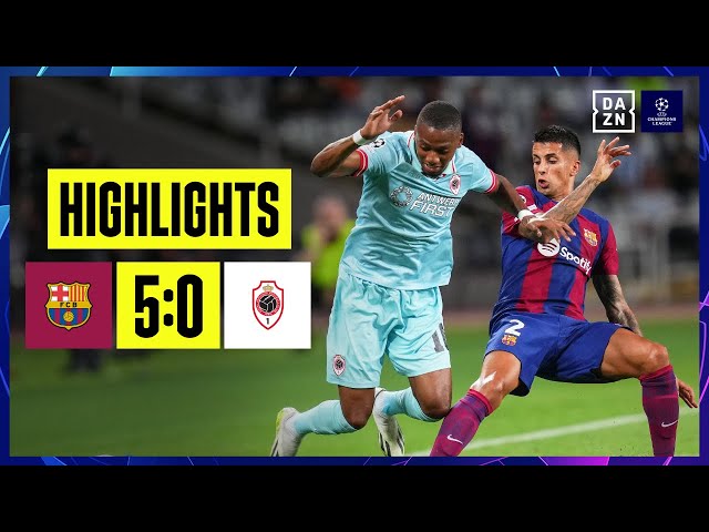 FC Barcelona - Royal Antwerpen | UEFA Champions League | DAZN Highlights