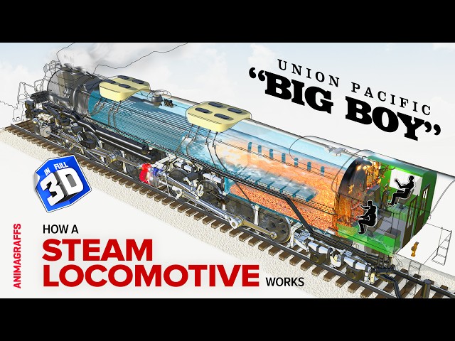 How a Steam Locomotive Works (Union Pacific "Big Boy")