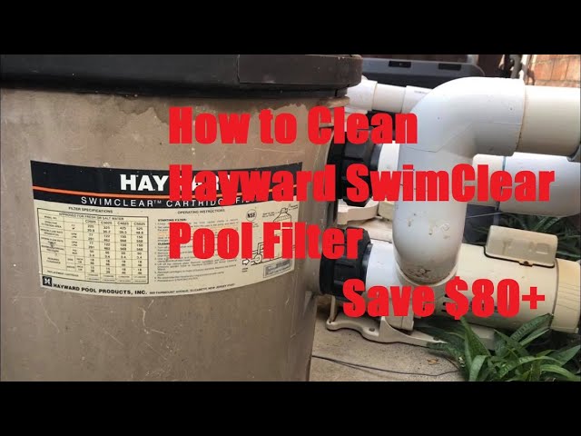 How to Clean Hayward SwimClear Cartridge Pool Filter (Save $80+)